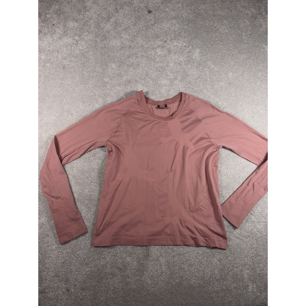 Oiselle Flyte Long Sleeve Shirt Womens S Gray Seamless Running Top Athletic
